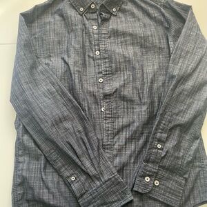 Beverly Hills Polo Club Gray Button-Down Shirt